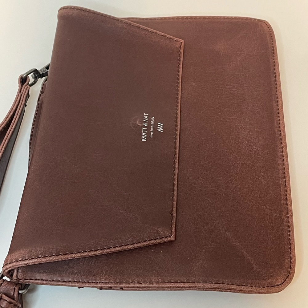Matt & Nat Rich Brown Vegan Leather Shoulder Bag